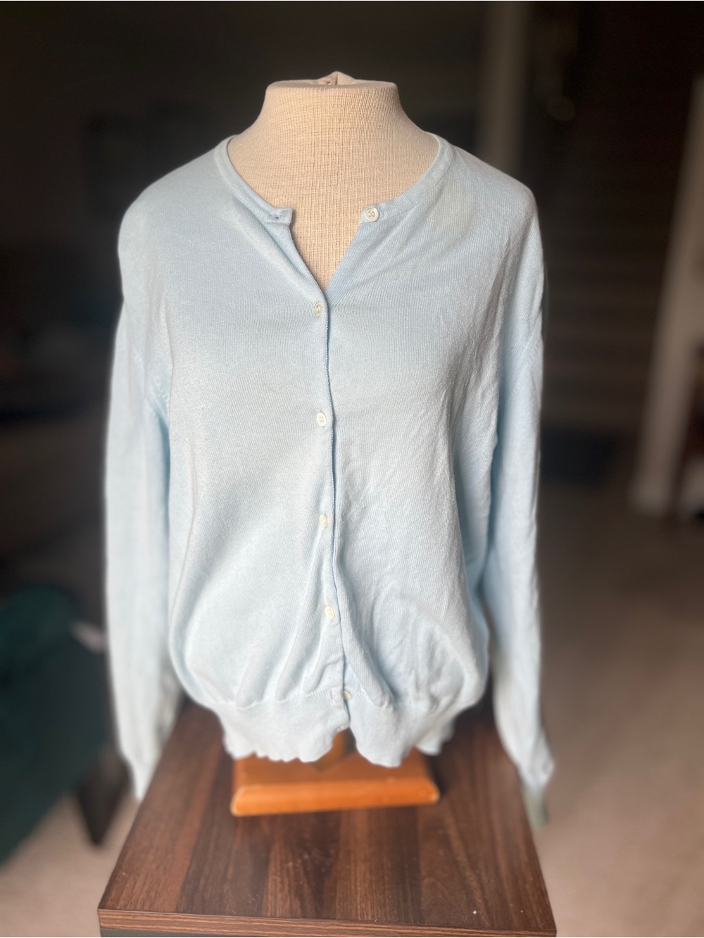 Lilly Pulitzer Pale Blue Button-Front Cardigan XS/S